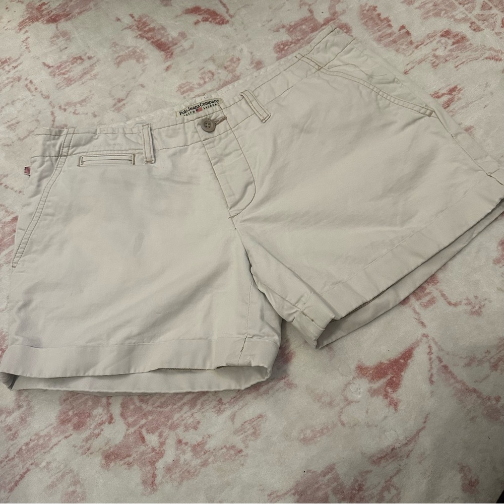 Ralph Lauren Polo Jeans Co. Women's Khaki Shorts Size 8